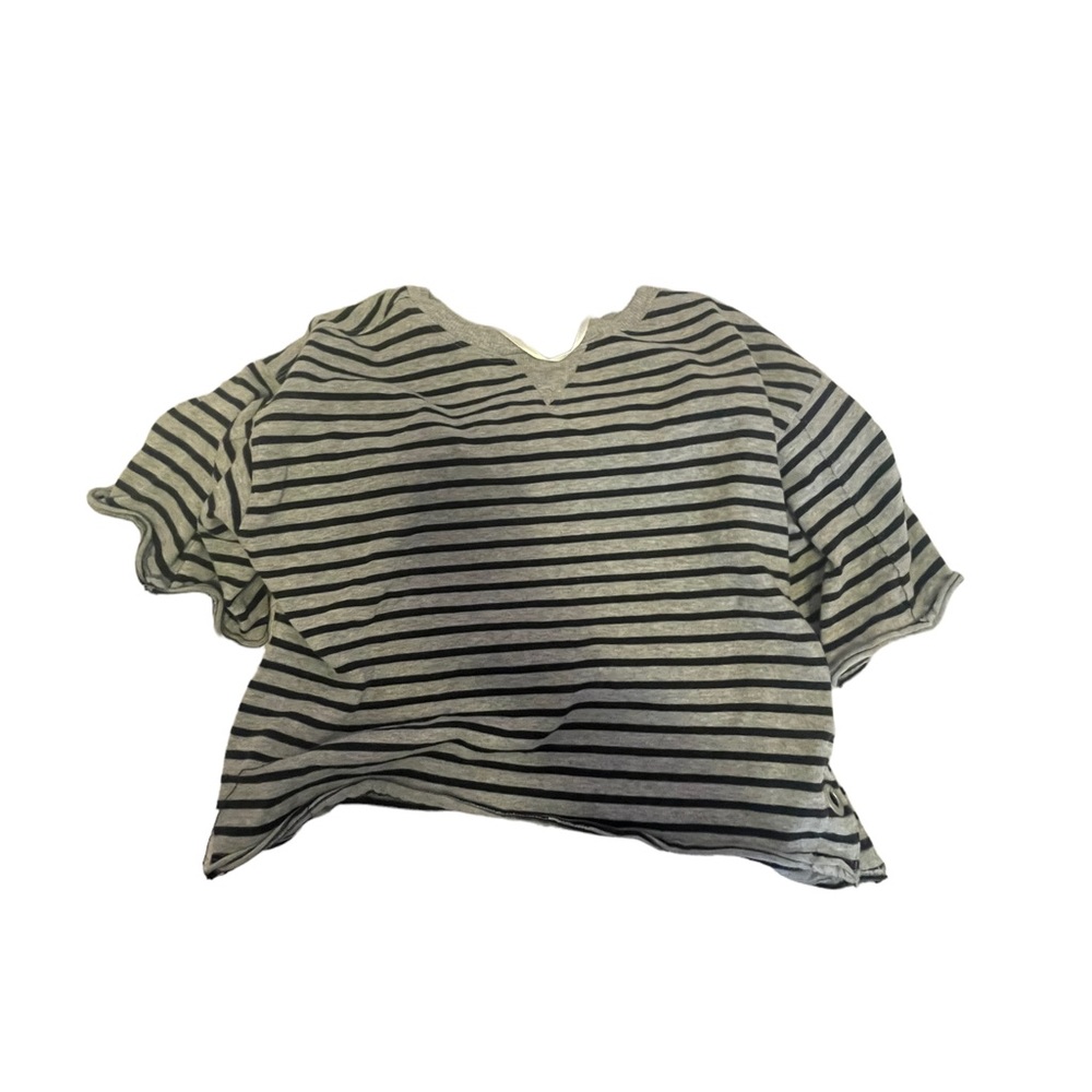 calvin klein workout crop top striped
